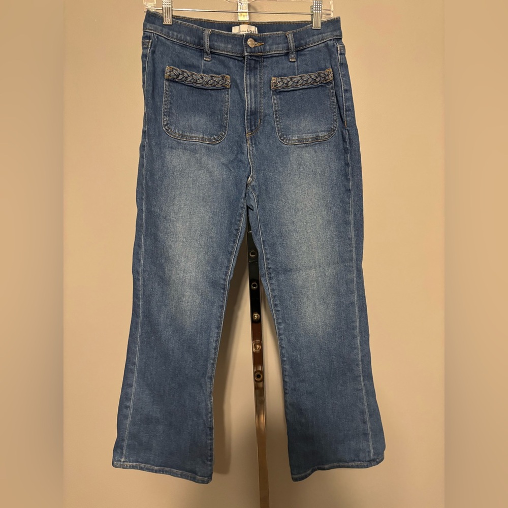 Loft Made And Loved Women’s Denim Jeans Size 28/6 The Kick Crop flat front